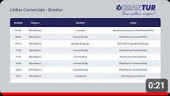 Template informativo para TV corporativa